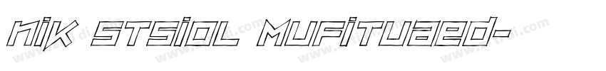 nik stsiol mufituaed字体转换